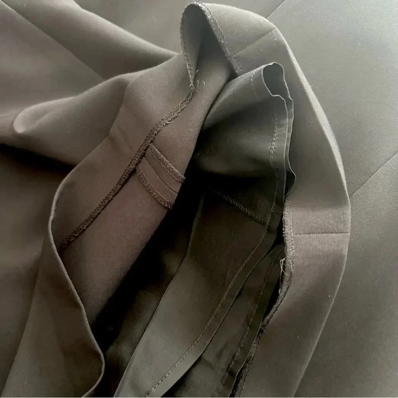 Versace Collection Black Front Zip V Neck Dress Size 12 - Picture 7 of 10